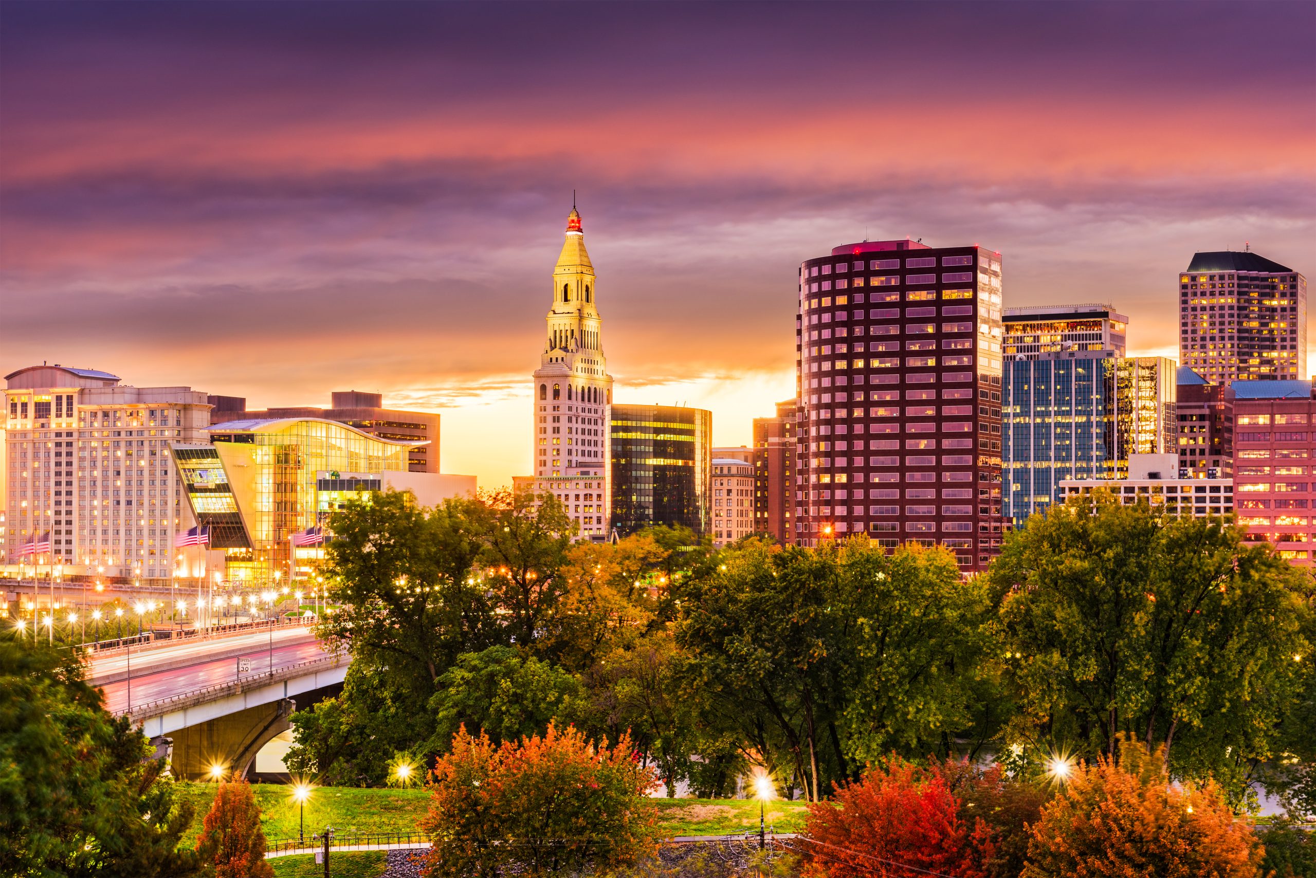Hartford Connecticut Skyline